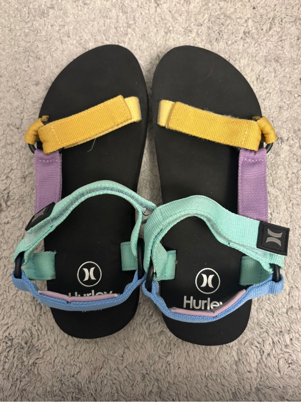 Hurley womens multi-coloured strap sandles